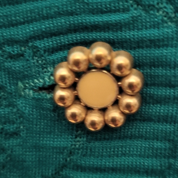 Vintage Savannah Fitted Knit Shirt  Dress Fall Office Party / Sz 5 / Teal - Picture 10 of 16